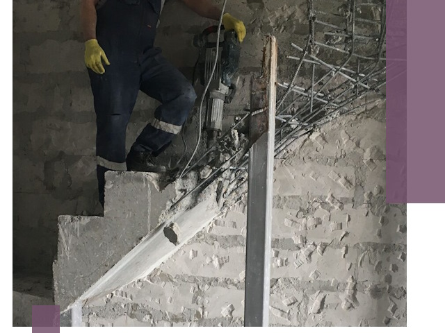 Демонтаж металлических и бетонных лестниц в Горном-Алтайске