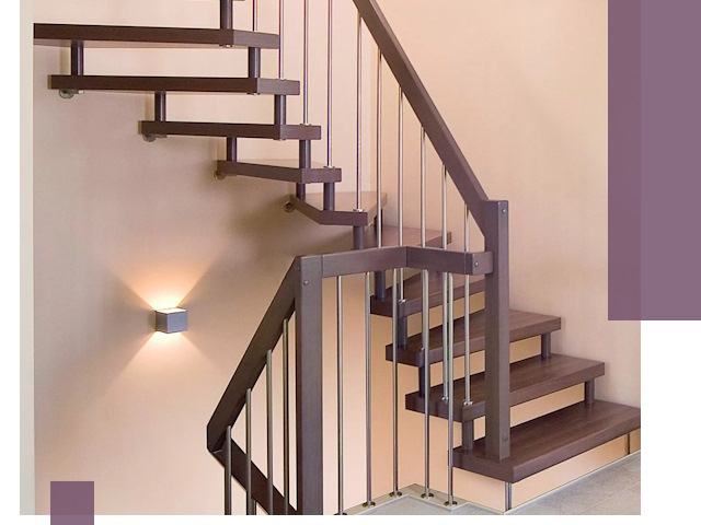 Изготовление лестниц на больцах в Горном-Алтайске под ключ