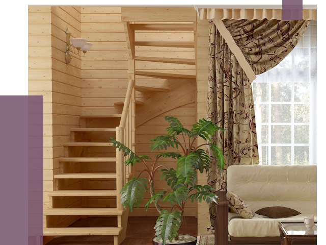 Лестницы для дачи в Горном-Алтайске от 76982 руб.  | ПРОЛЁТ-Грн