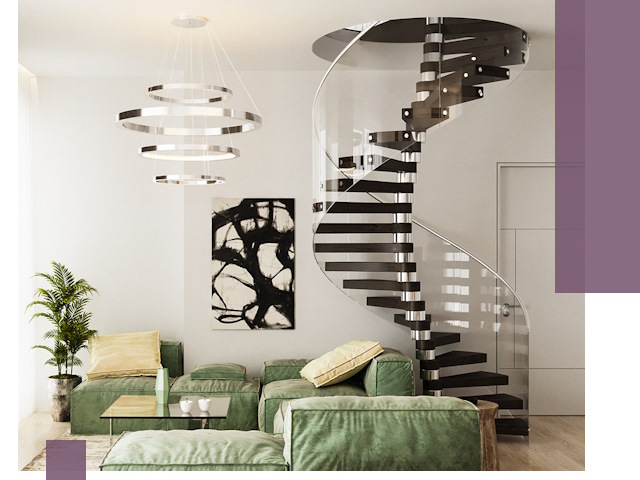 Лестницы для двухуровневой квартиры в Горном-Алтайске — изготовление и монтаж