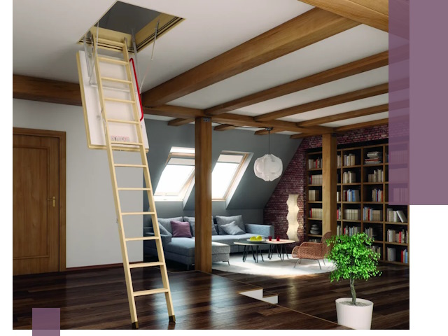 Чердачные лестницы под ключ в Горном-Алтайске: изготовление и монтаж