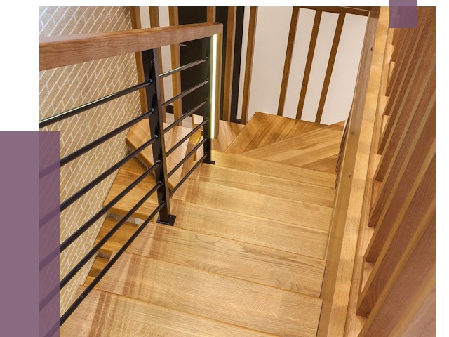 Лестницы из ясеня в Горном-Алтайске под ключ от 10161 руб. 