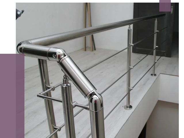 Перила из нержавеющей стали в Горном-Алтайске от 9124 руб. под ключ | ПРОЛЁТ-Грн