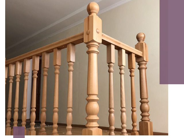 Деревянные перила на заказ в Горном-Алтайске: монтаж и изготовление