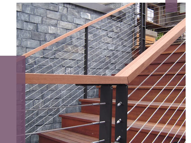 Тросовые перила под ключ в Горном-Алтайске от 7880 руб. 