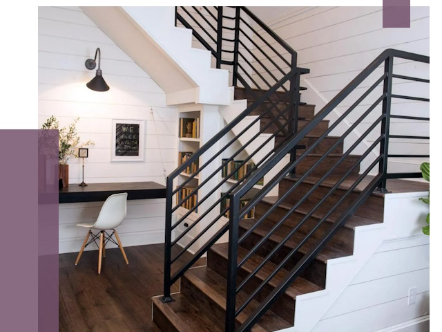 Перила для лестницы в доме в Горном-Алтайске от 7517 руб. — ПРОЛЁТ-Грн