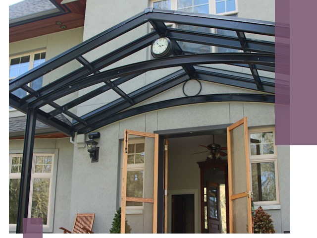 Изготовление и монтаж навесов и козырьков в Горном-Алтайске