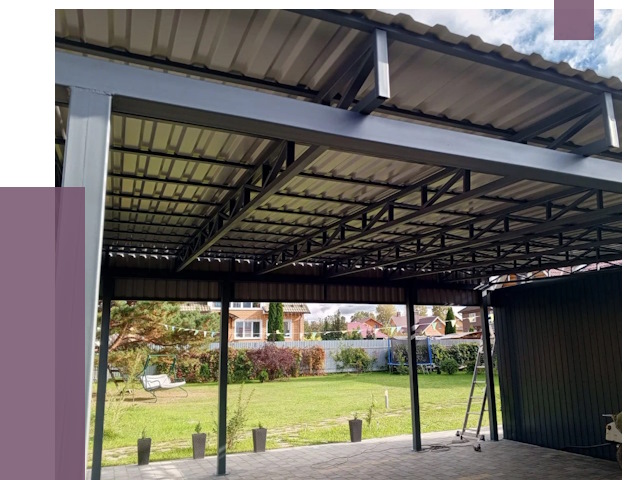 Монтаж навесов в Горном-Алтайске от 7465 руб. — установка навеса | ПРОЛЁТ-Грн