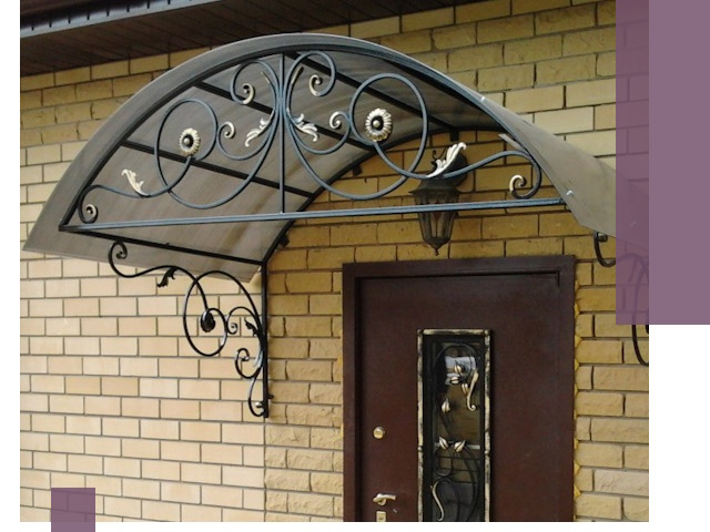 Изготовление козырьков из металла под ключ в Горном-Алтайске