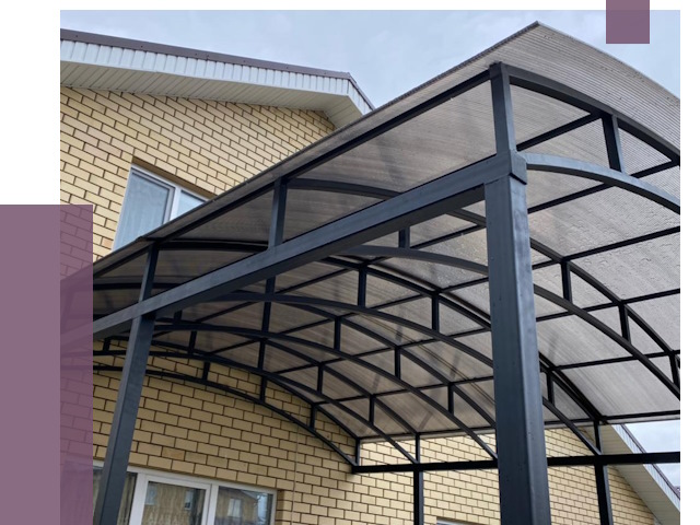 Монтаж козырьков в Горном-Алтайске от 11664 руб. | ПРОЛЁТ-Грн