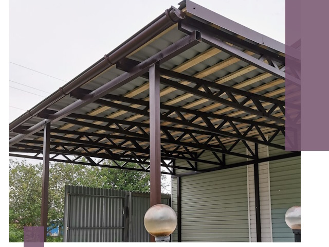 Навесы под ключ в Горном-Алтайске: изготовление, монтаж и гарантия