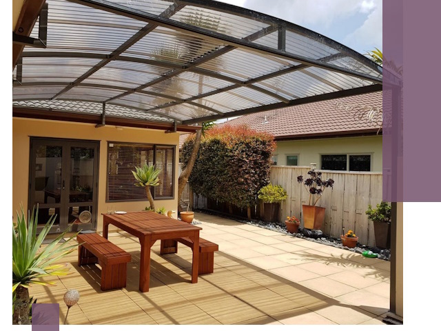 Навесы во двор под ключ в Горном-Алтайске — изготовление и монтаж