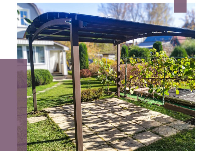 Навесы для дачи в Горном-Алтайске от 12908 руб. под ключ — ПРОЛЁТ-Грн