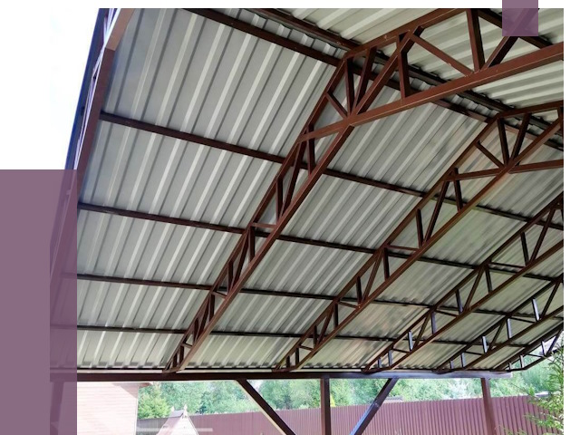 Навесы из профнастила в Горном-Алтайске от 7465 руб. | ПРОЛЁТ-Грн