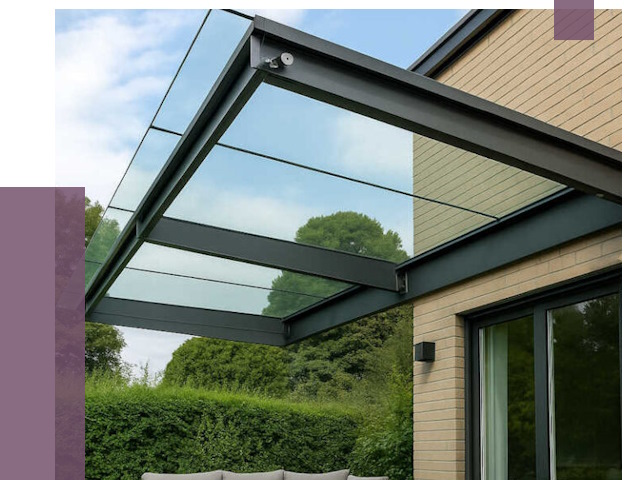 Стеклянные навесы и козырьки в Горном-Алтайске от 12442 руб.