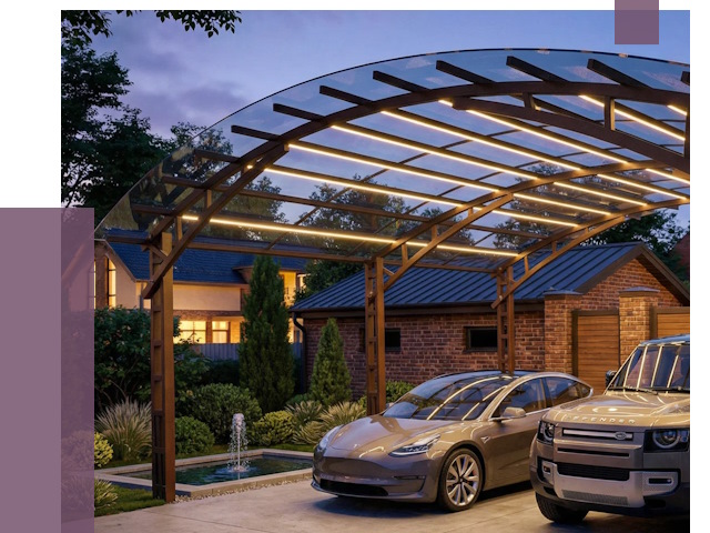 Металлические навесы в Горном-Алтайске от 12856 руб. под ключ — ПРОЛЁТ-Грн