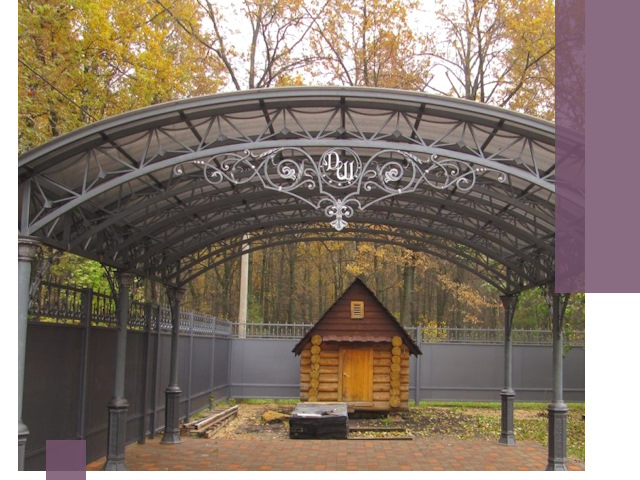 Кованые навесы премиум-класса под заказ в Горном-Алтайске