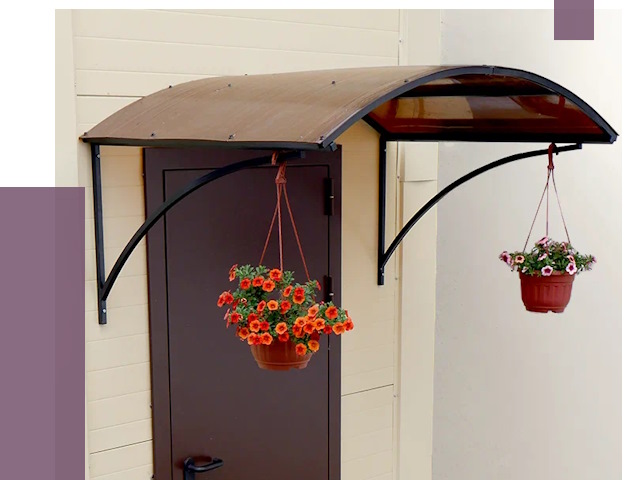 Козырьки над входом в Горном-Алтайске от 15034 руб.  | ПРОЛЁТ-Грн