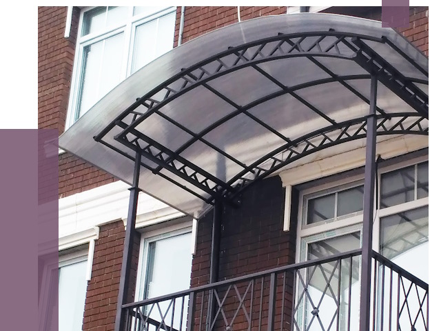 Козырьки над балконом в Горном-Алтайске от 8761 руб.  | ПРОЛЁТ-Грн