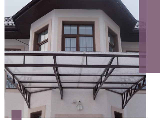 Козырьки из поликарбоната под ключ в Горном-Алтайске