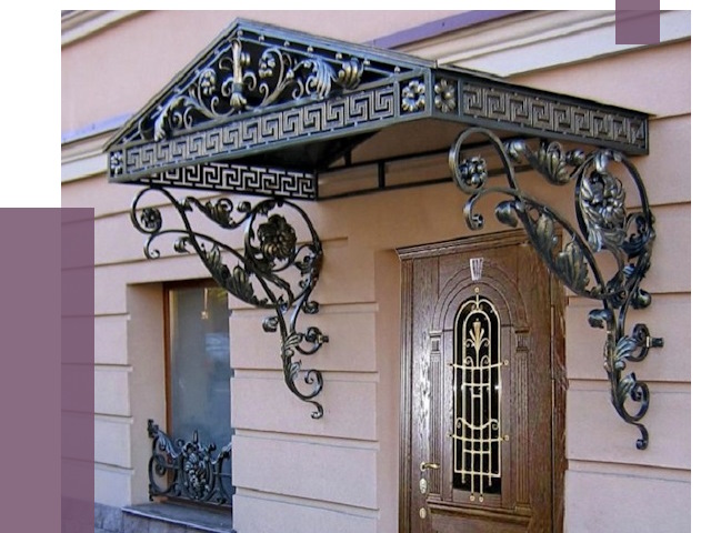 Кованые козырьки в Горном-Алтайске под ключ от 12908 руб. — ПРОЛЁТ