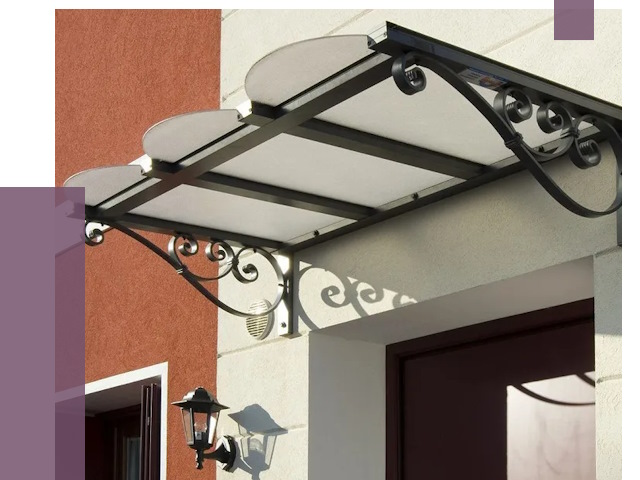 Односкатные козырьки в Горном-Алтайске от 8502 руб.  | ПРОЛЁТ-Грн