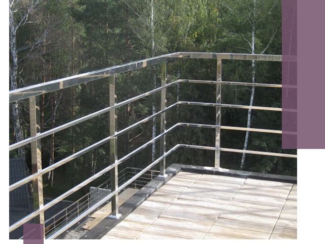 Парапеты из нержавеющей стали в Горном-Алтайске — изготовление и монтаж