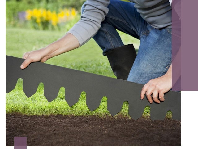 Металлические бордюры для газона в Горном-Алтайске — изготовление и монтаж