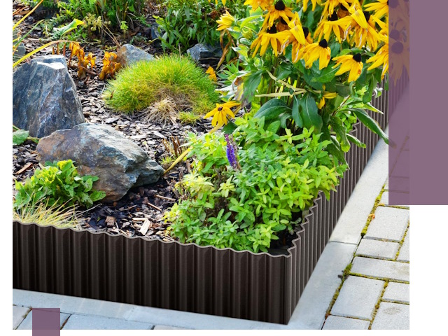 Металлические бордюры для клумб в Горном-Алтайске — производство и монтаж