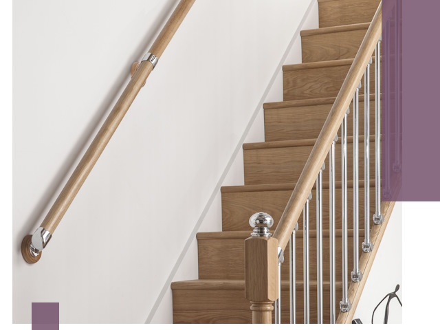 Пристенные поручни из стали и нержавейки под монтаж в Горном-Алтайске